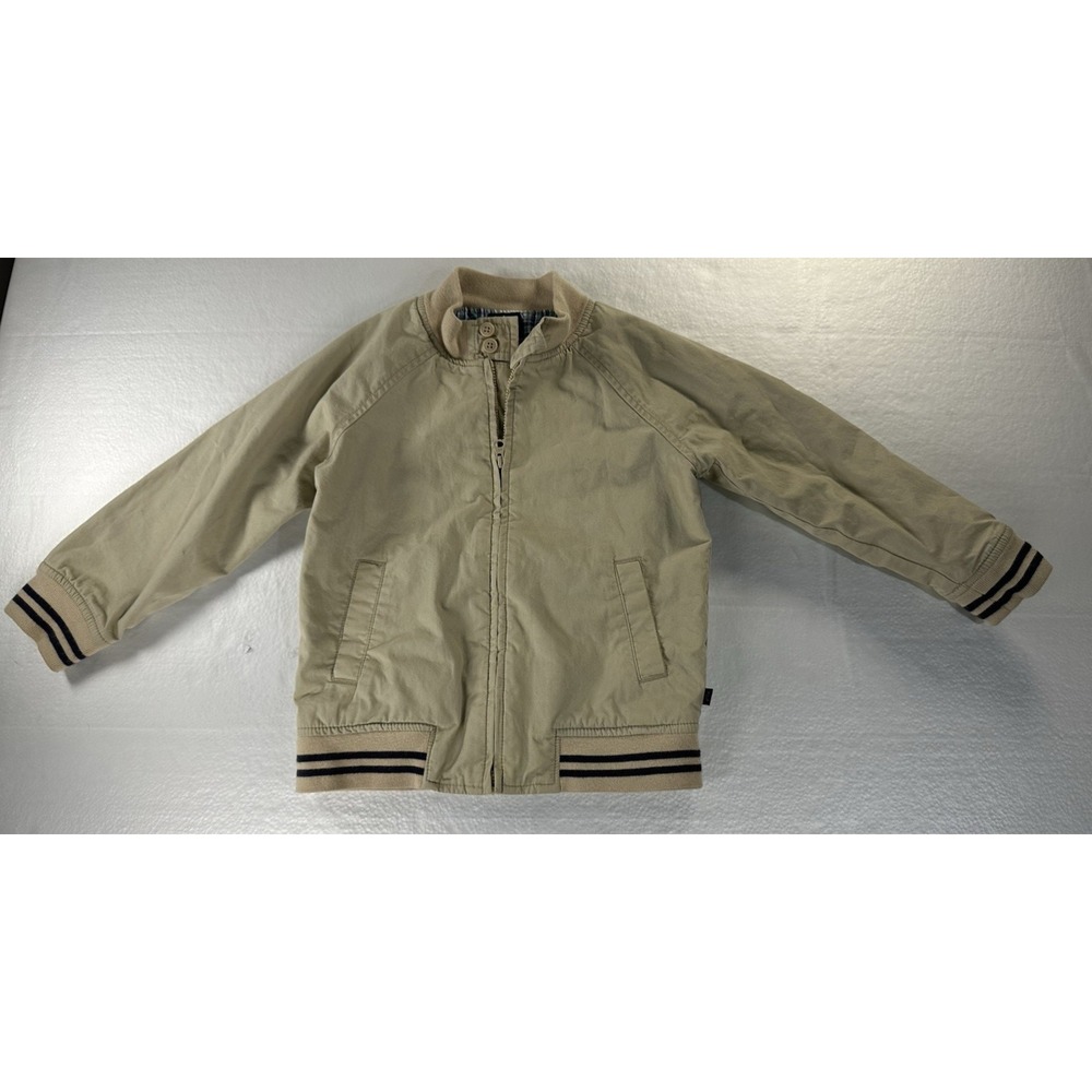 Baby Boys Baby B'gosh Long Sleeve Jacket Size 4T Months‎ Beige Zipper